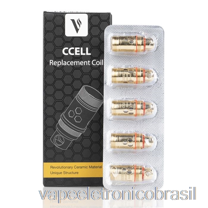 Vape Recarregável Vaporesso Ccell Bobinas De Substituição De Cerâmica 0,9ohm Kanthal